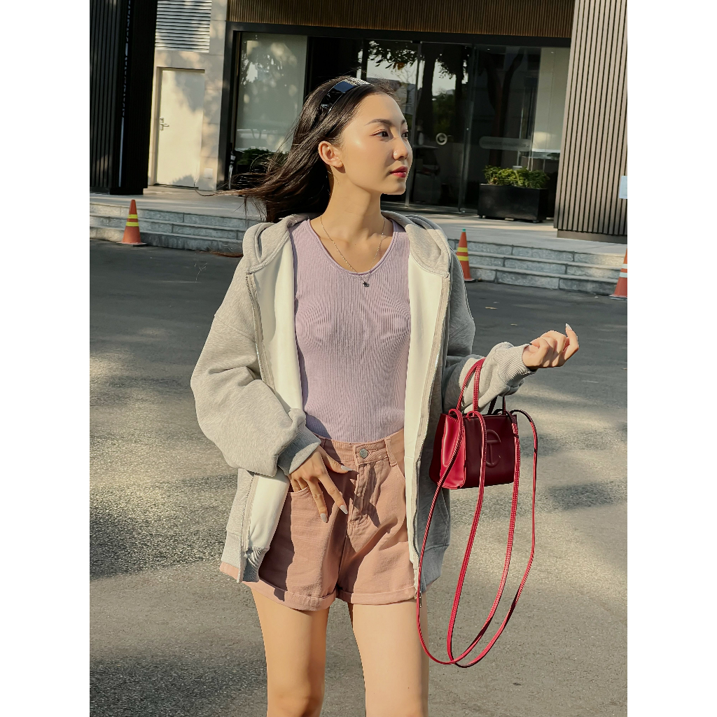 Áo khoác nỉ form rộng mũ thêu chữ Parachute trơn 2 màu LENCLOTHING 9401 | BigBuy360 - bigbuy360.vn