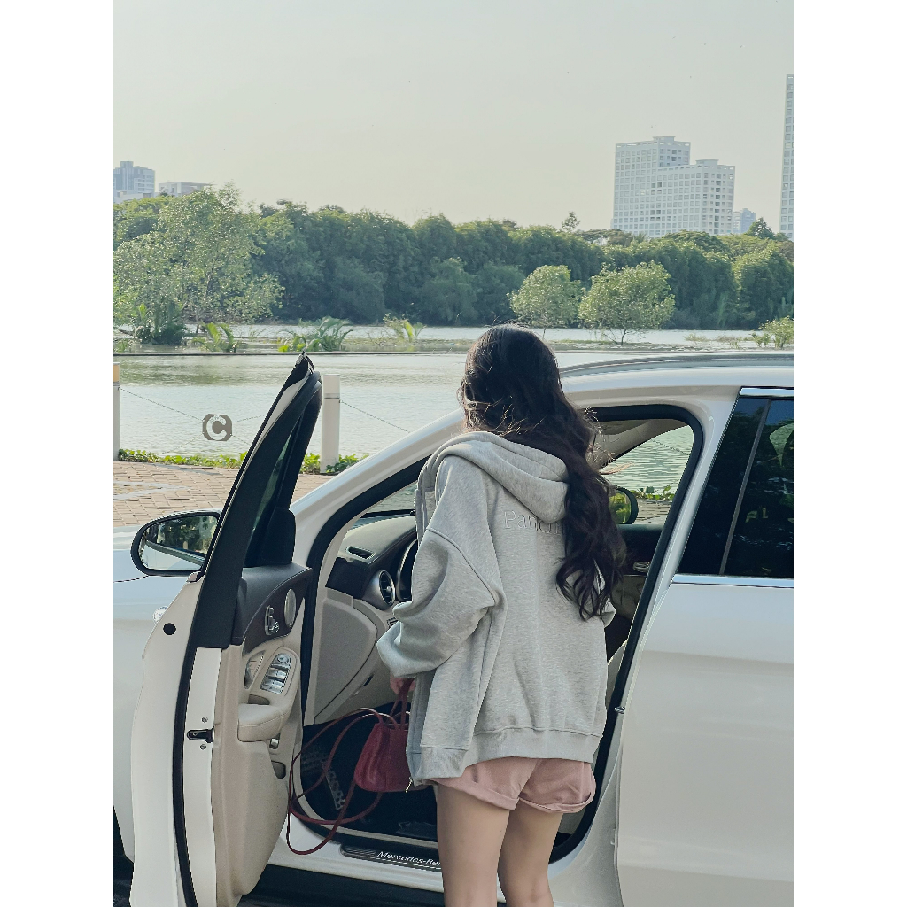 Áo khoác nỉ form rộng mũ thêu chữ Parachute trơn 2 màu LENCLOTHING 9401 | BigBuy360 - bigbuy360.vn