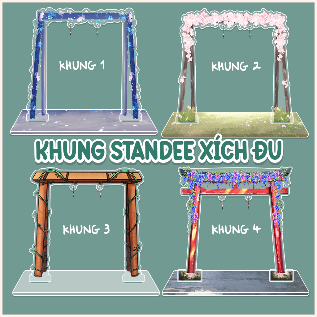 Standee Xích Đu Anime Hunter X Hunter Tùy Chọn Nhân Vật Chưa Kèm Khung Xích Đu, Mô Hình Acrylic Mica Để Bàn