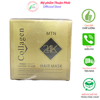 Dầu hấp tóc, ủ tóc Collagen 24K siêu thơm 1000ml loại 1
