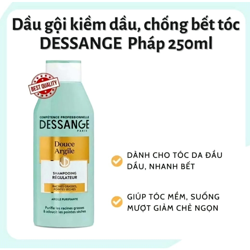 Dầu gội cho tóc bết, tóc dầu Dessange 250ML