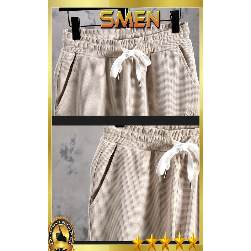 Bộ đồ nam cộc tay Cotton xốp Thái siêu mát, bộ nam nữ co giãn thoáng khí thêu NY BO09 - SMEN