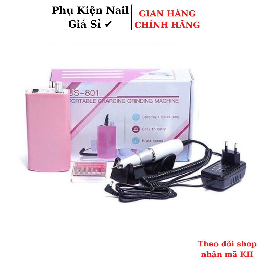 Máy mài móng tích điện US-801 chính hãng