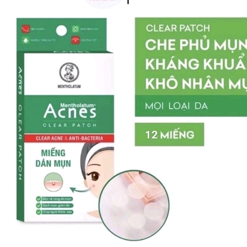 Miếng Dán Mụn Acnes Clear Patch 12 miếng