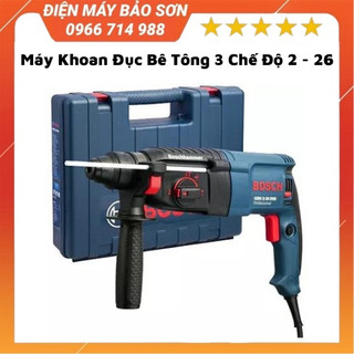 Máy khoan bê tông bosch gbh 2-26 dre 3 chế độ cam kết 100% ruột đồng nguyên khối hàng loại 1 bảo hành 1 năm