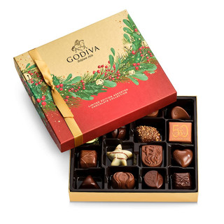 Chocolate GODIVA Limited Edition Assorted Chocolate Holiday : Hộp quà tặng phiên bản giới hạn 19 cái
