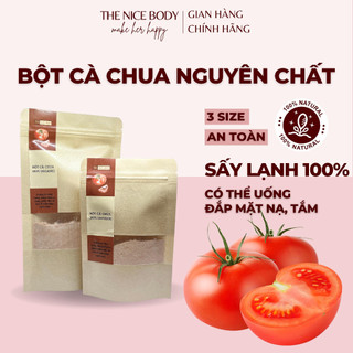 Bột cà chua đắp mặt nạ trắng da, nguyên chất sấy lạnh dưỡng da trắng mịn, hữu cơ 100%