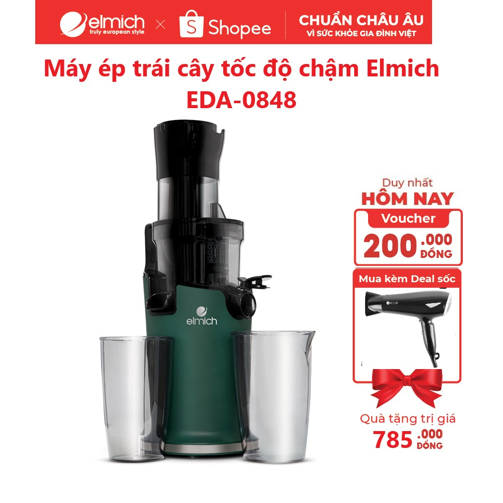 Máy ép trái cây tốc độ chậm Elmich EDA-0848
