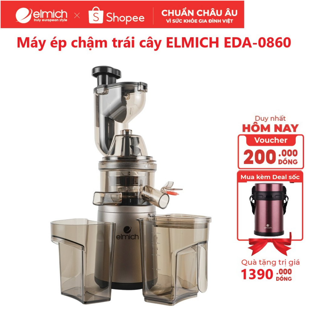 Máy ép chậm trái cây ELMICH EDA-0860