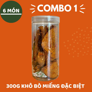 [COMBO 1] 5 Món Khô Thịt Lon Pet Siêu Rẻ Siêu Ngon (Tặng Bánh Tráng Trộn Cao Cấp 13 Vị)