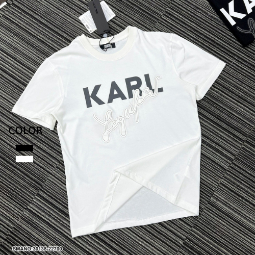 Áo Thun Cotton Nam Karl Thêu Chữ Da Trẻ Trung Siêu Đẹp