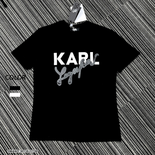 Áo Thun Cotton Nam Karl Thêu Chữ Da Trẻ Trung Siêu Đẹp