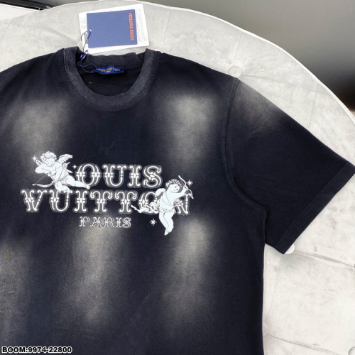 Áo Thun Cotton Nam Nữ Angel Đen Loang Trẻ Trung Siêu Đẹp