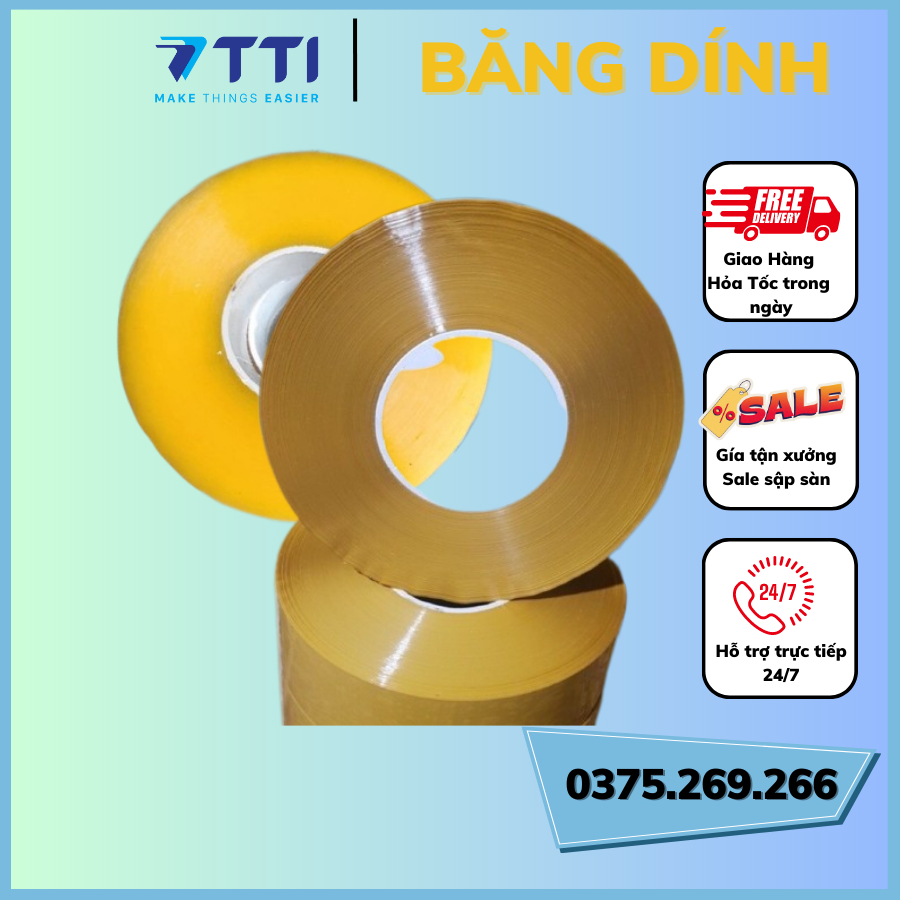 Băng dính 1kg lõi mỏng