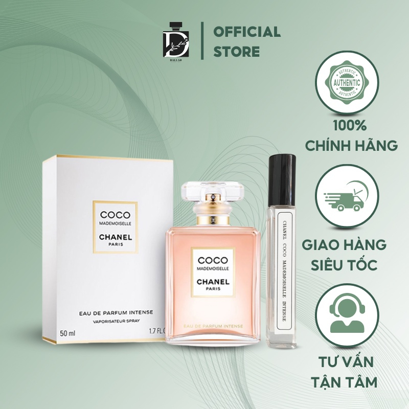 Nước Hoa Nữ Chanel Coco Mademoiselle Intense EDP Chiết 10ml. SÀNH ĐIỆU_TƯƠI TRẺ_SIÊU PHẨM DÀNH CHO PHÁI ĐẸP