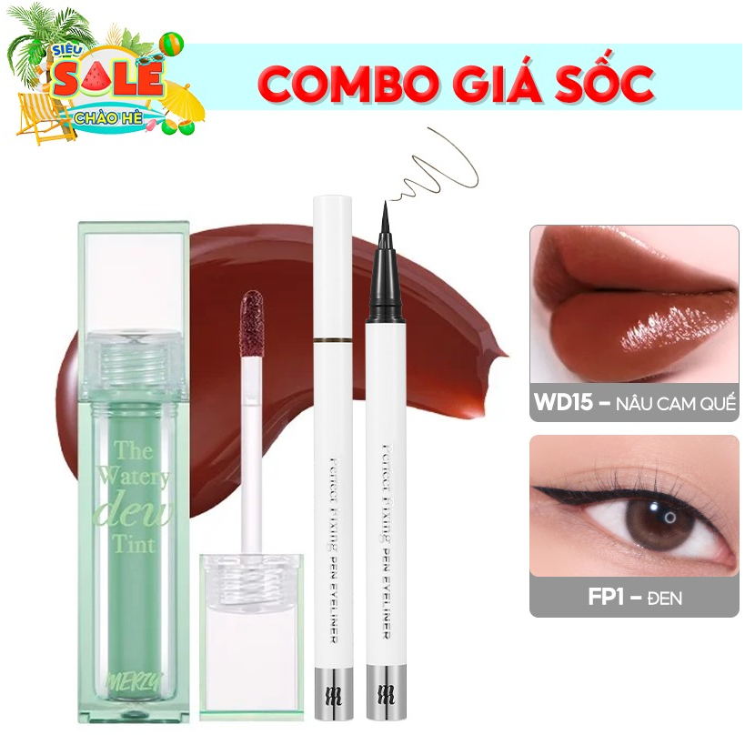 [New - Season 3] Combo Son Tint Bóng Dạng Thạch, Bền Màu Cho Đôi Môi Căng Mọng, Ẩm Mịn Merzy The Watery Dew 4g