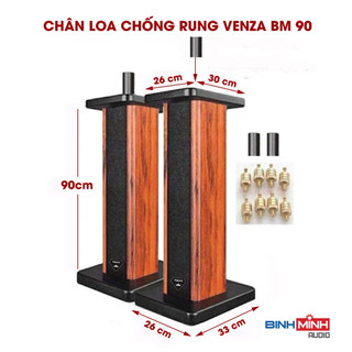 Chân loa gỗ chống rung Venza BM 90 (kèm 8 chân đinh chống rung bằng đồng)