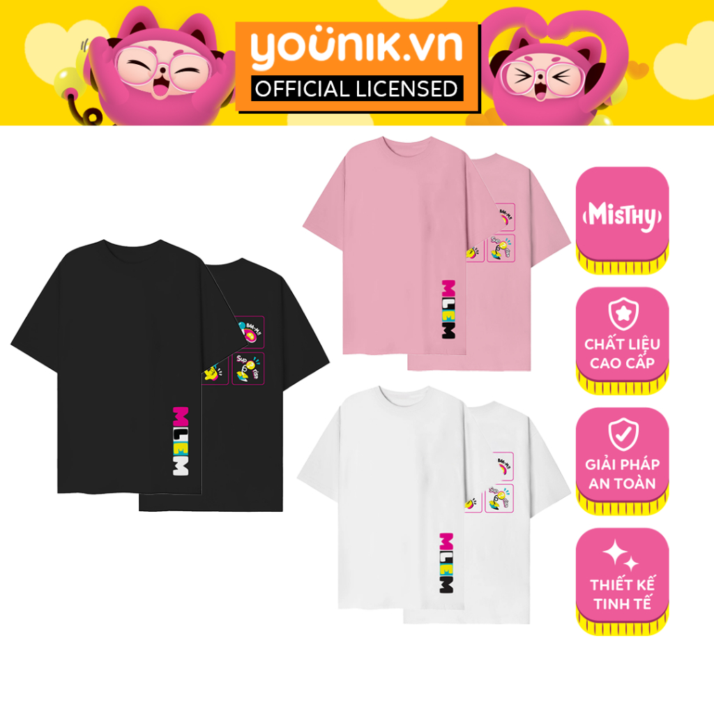 Áo thun Younik Mihi Icon unisex năng động dành cho fan Misthy