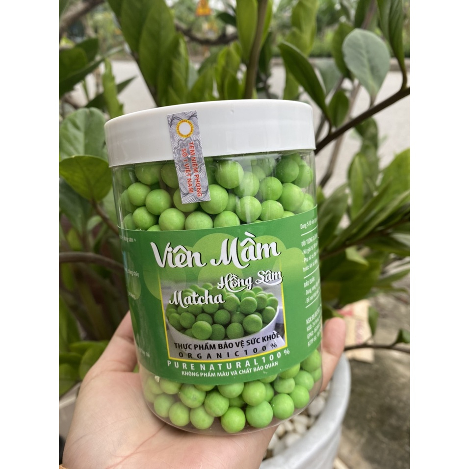 Viên Mầm Đậu Nành Nở Ngực, Đẹp Da, Tăng Sinh Lý Nữ, Viên Mầm Hồng Sâm Matcha