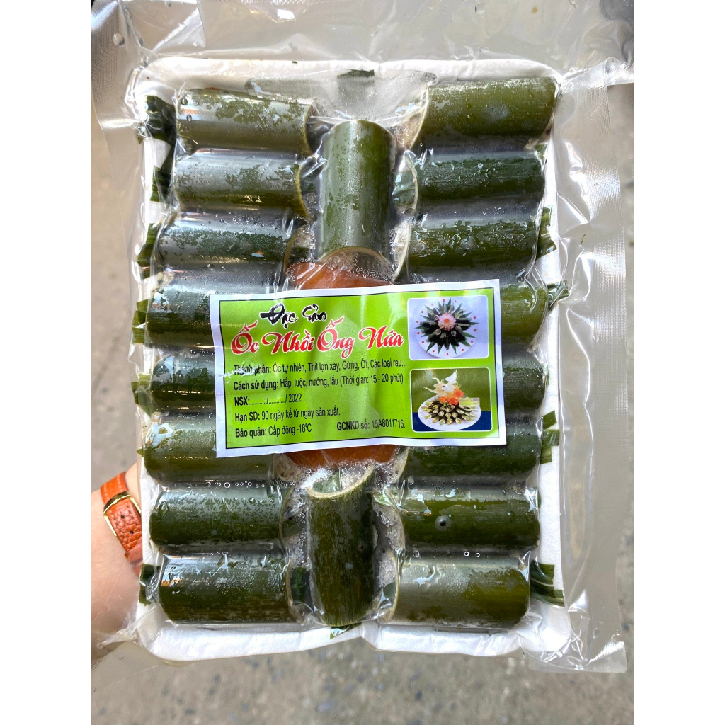 Ốc nhồi ống nứa (ống lam), kèm nước chấm siêu ngon ( Hỏa tốc 1-3h)