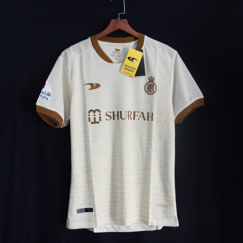 ÁÓ ĐẤU AL NASSR MẪU MỚI MÀU KEM 2023