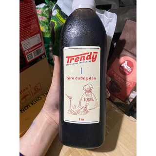 Siro đường đen Trendy chai 1 lít
