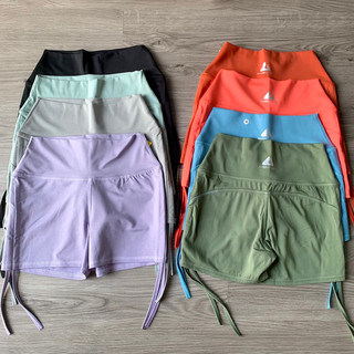 Quần Đùi Thể Thao Short Tập Gym Yoga Nữ Rút Dây NQ Vải Thun Lạnh Co Giãn Tốt