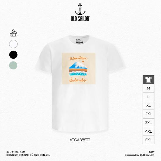 Áo Thun Unisex OLD SAILOR Thiết Kế Họa Tiết  ALEUTIAN ISLAND TEE Chất Vải Cotton 4 Chiều Thoáng Mát Bigsize 55-130kg