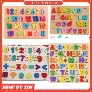 Bảng học chữ cái Tiếng Việt cho bé, Bảng ghép Tiếng Anh, số và hình khối