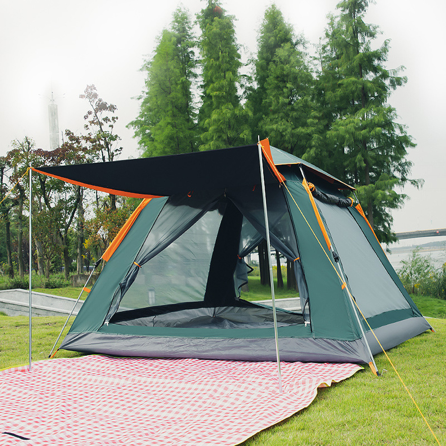 Lều Cắm Trại Lều Tự Bung Camping Dã Ngoại Lều 4 Mái Thông Thoáng Cho 2-3 Người Hai Lớp Dễ Dàng Gấp Gọn | BigBuy360 - bigbuy360.vn