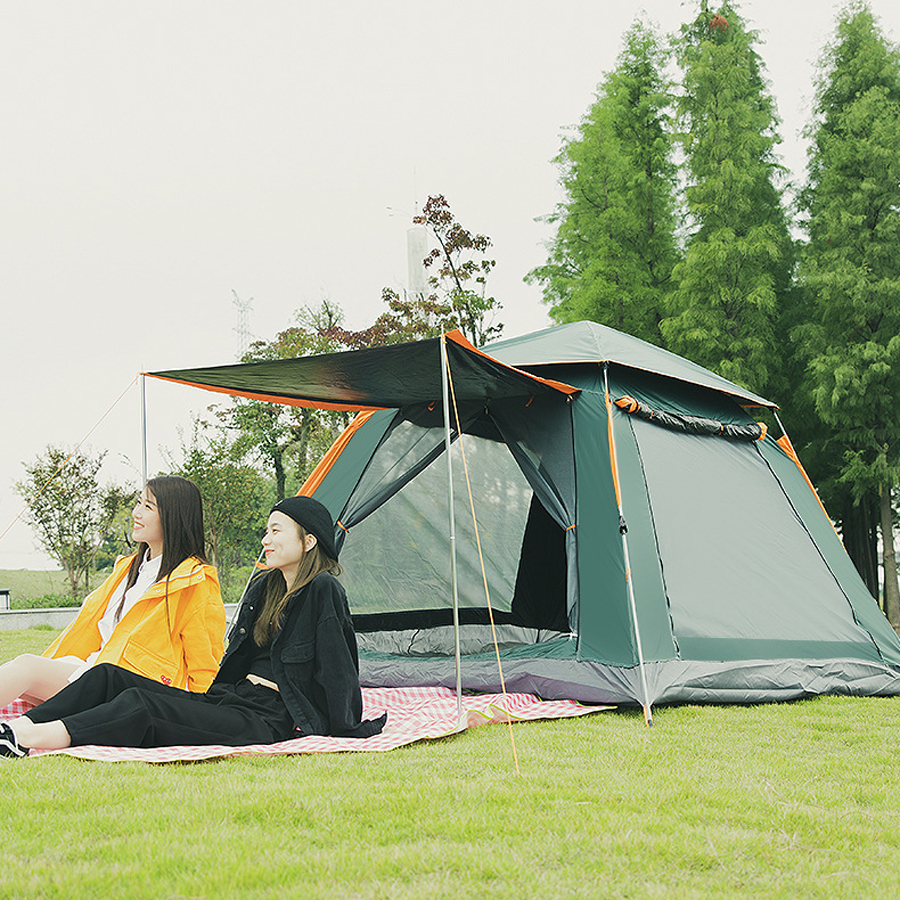 Lều Cắm Trại Lều Tự Bung Camping Dã Ngoại Lều 4 Mái Thông Thoáng Cho 2-3 Người Hai Lớp Dễ Dàng Gấp Gọn | BigBuy360 - bigbuy360.vn