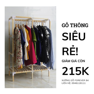 Tủ Gố Lắp Ghép Đa Năng 6 Ô 2 Treo 70x35x105CM - HOÀN TIỀN 100% NẾU KHÁCH KHÔNG HÀI LÒNG