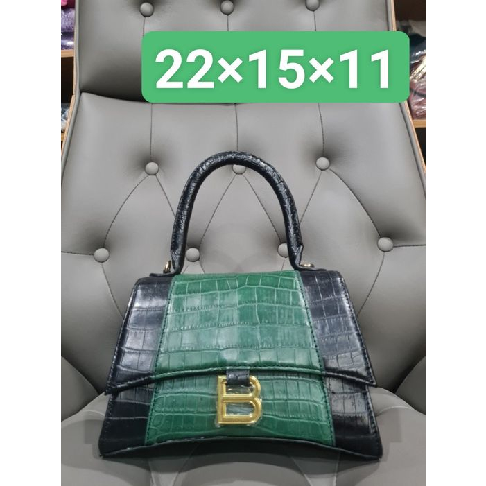 Túi Xách Chữ B Bụng Da Cá Sấu T520 2DO LEATHER kích thước  Quà Tặng Cho Người Thân, Sang Trọng, Cao Cấp