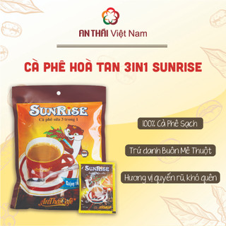 Cà phê sữa hoàn tan 3 trong 1 antháicafé sunrise đậm vị cà phê
