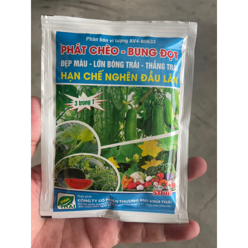 PHÁT CHÈO - BUNG ĐỌT - HẠN CHẾ NGHẼN ĐẦU LÂN 50ml_Phân bón vi lượng