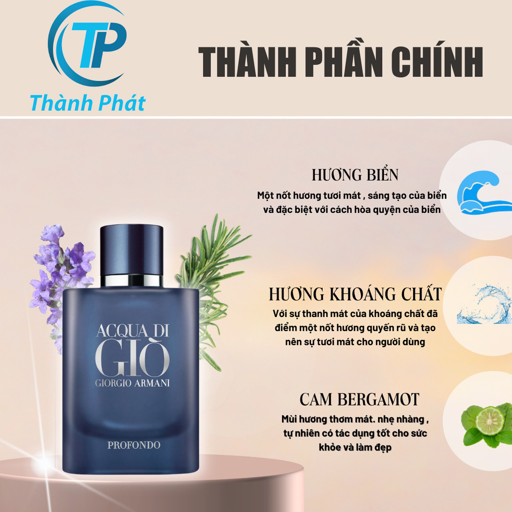 Nước hoa nam 𝐀𝐜𝐪𝐮𝐚 𝐃𝐢 𝐆𝐢ò 𝐏𝐫𝐨𝐟𝐨𝐧𝐝𝐨 Xanh - Dầu thơm nam lưu hương lâu mạnh mẽ cuốn hút | BigBuy360 - bigbuy360.vn