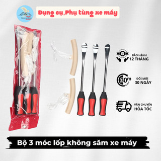 Bộ 3 móc lốp không săm xe máy - ô tô - xe điện Nhập Thái Lan