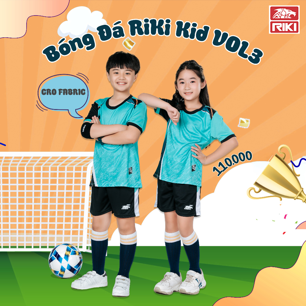 Bộ Quần Áo Thể Thao Trẻ Em RiKi Vol3 - Bộ Quần Áo Thể Thao Thời Trang Thoáng Mát, Năng Động