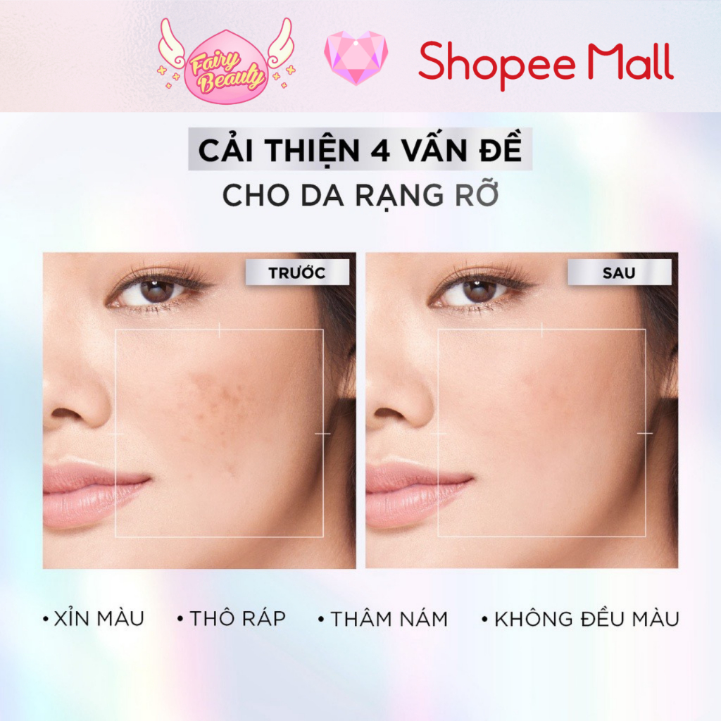 [L'OREAL PARIS] Kem Dưỡng Ban Ngày AHA Giúp Sáng Da, Mờ Thâm Nám Và Cấp Ẩm Mềm Mịn Glycolic Bright SPF 17 50/15/7.5ml