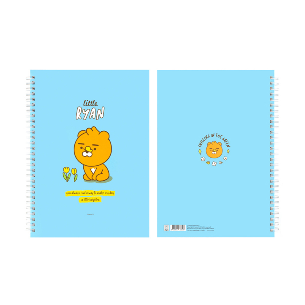 Sổ Tay Lò Xò Hard Cover B5 Kakao Friends