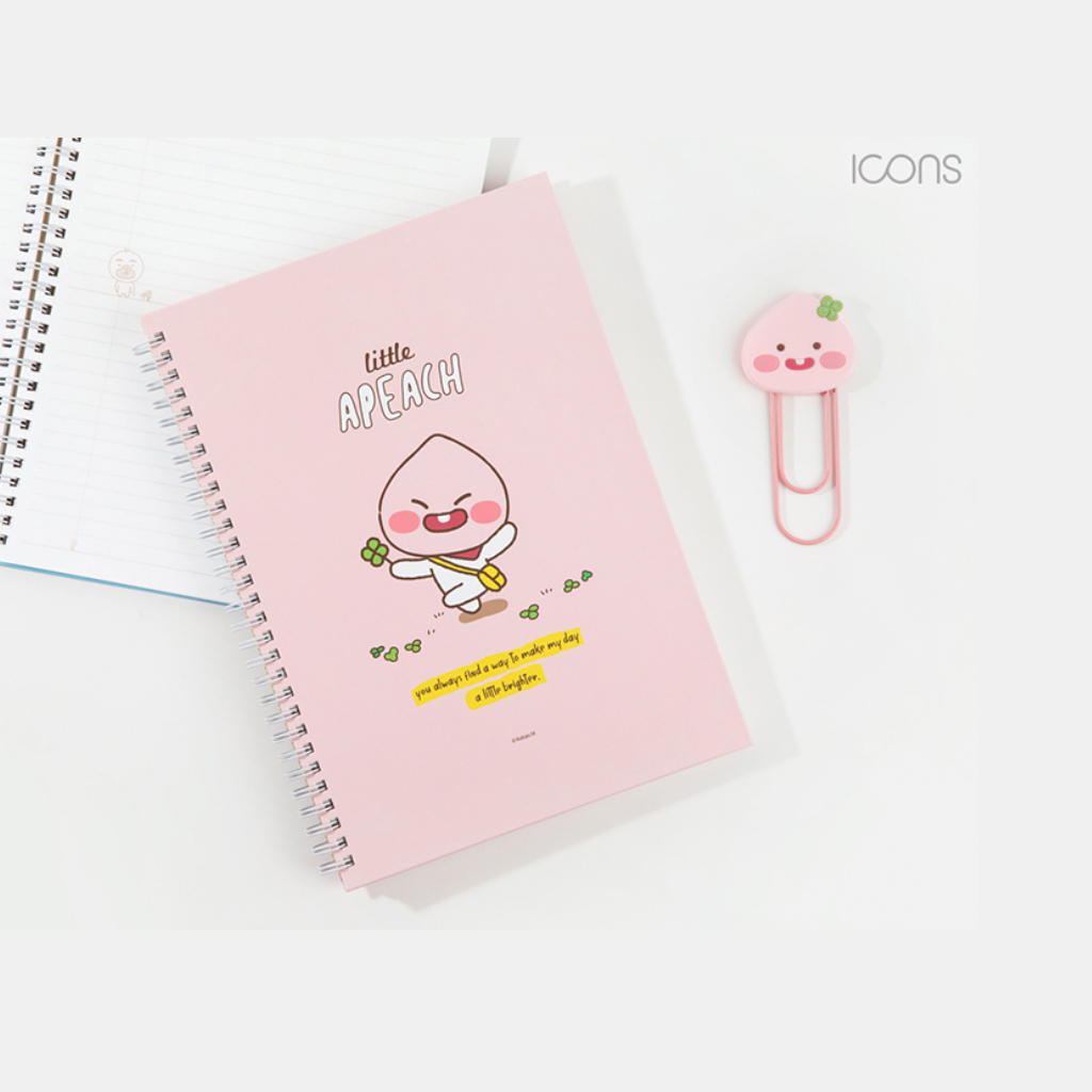 Sổ Tay Lò Xò Hard Cover B5 Kakao Friends