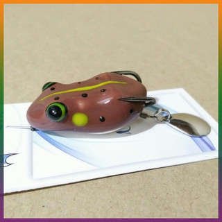 Mồi Câu Lure Nhái Hơi Frog toon nâu Siêu Nhạy Chuyên Cá Lóc