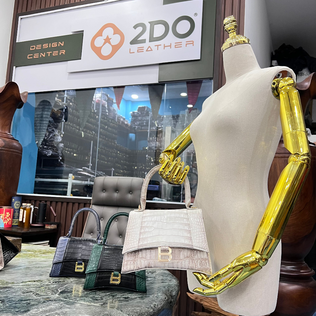 Túi Xách Chữ B Bụng Da Cá Sấu T520 2DO LEATHER kích thước  Quà Tặng Cho Người Thân, Sang Trọng, Cao Cấp