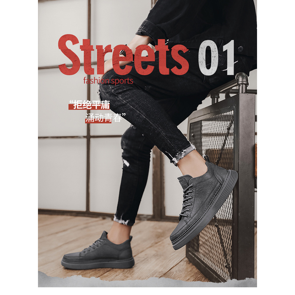 Giày Sneaker nam, giày da cao cấp cực đẹp phong cách trẻ trung M07 hot trend 2023