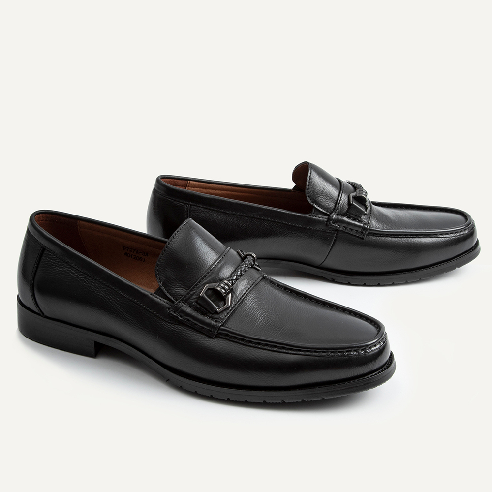 Giày lười nam MULGATI Horsebit Loafer da bò cao cấp mũi viền - F727A