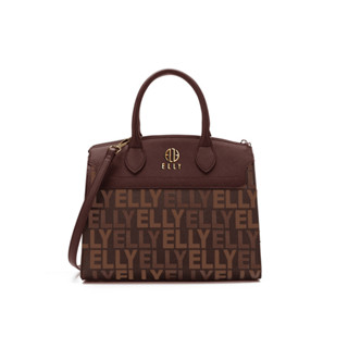   Quà tặng giáo viên cao cấp sang trọng  Túi xách nữ Monogram Canvas ELLY – EL207 Đen Trắng 