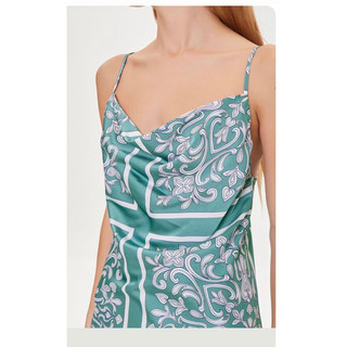 (Size S-M) Đầm satin xuất dư, F21