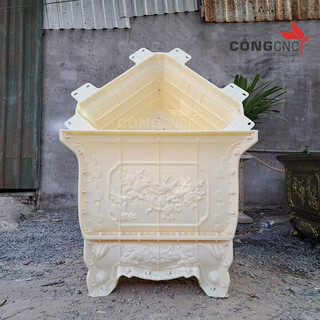 [Khuôn chậu xi măng] Khuôn đúc chậu vuông 70