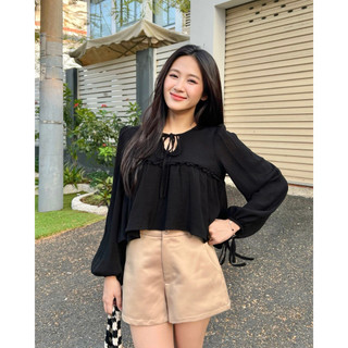 Mì - quần ngắn lưng cao - cali short