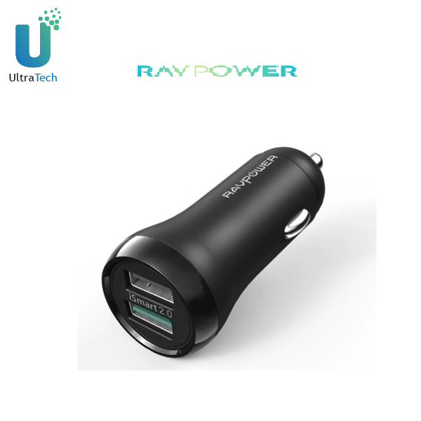 Tẩu sạc RAVPOWER RP-PC088, 30W, sạc nhanh QC 3.0